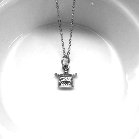 Miniature Chicken Soup Charm Necklace - Picture 2 of 2